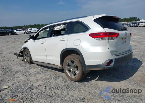 2019 Toyota Highlander Limited Platinum from USA, damaged, VIN 5TDYZRFH3KS312775